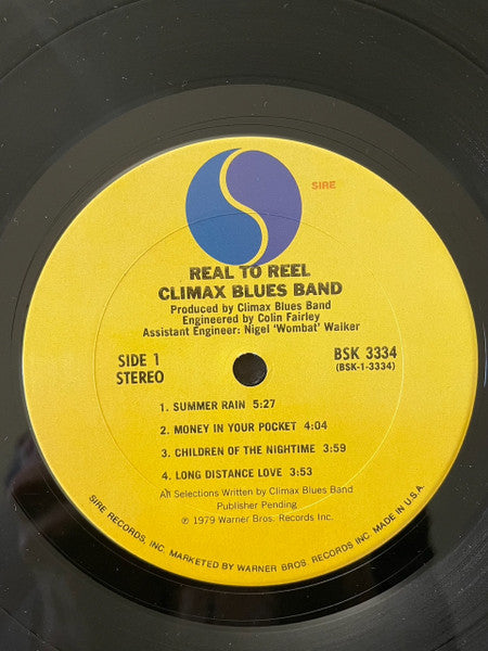 Climax Blues Band : Real To Reel (LP, Album, Gat)