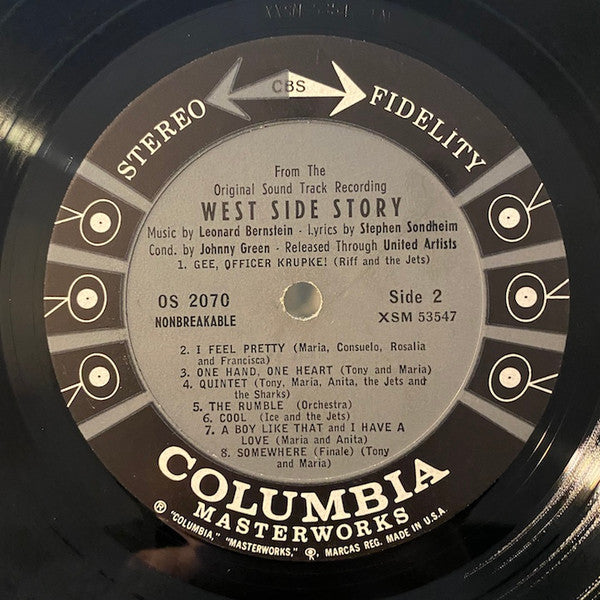 Leonard Bernstein : West Side Story (The Original Sound Track Recording) (LP, Album, Pit)