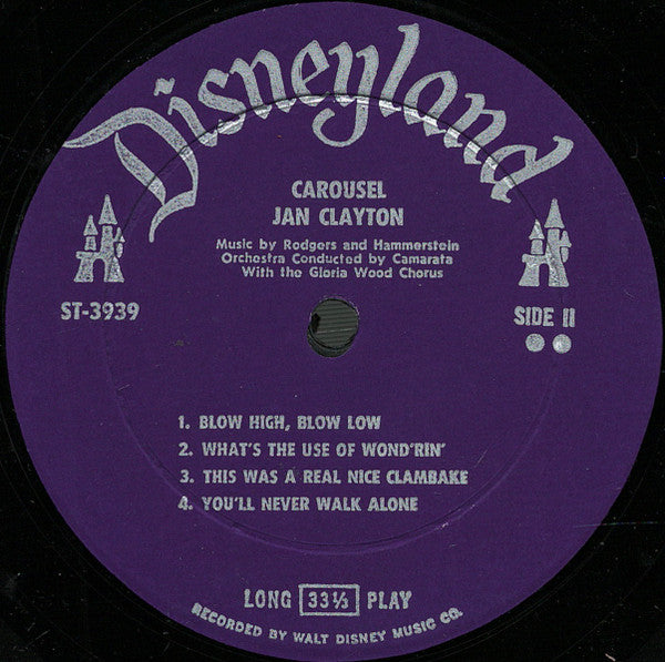 Jan Clayton, Rodgers & Hammerstein, Camarata* : Carousel (LP, Album, Mono, RE)