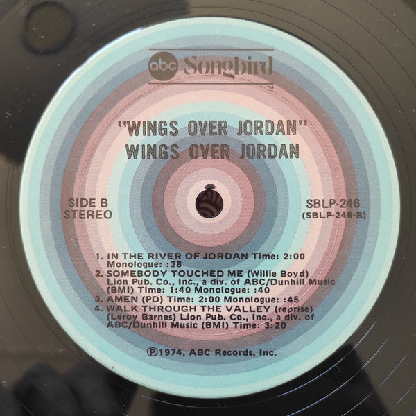 Wings Over Jordan : Wings Over Jordan (LP, Album)
