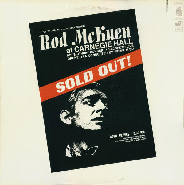 Rod McKuen : At Carnegie Hall (2xLP, Album, Ter)