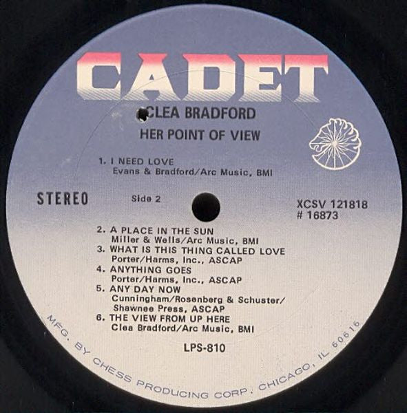 Clea Bradford : Her Point Of View (LP, Album)