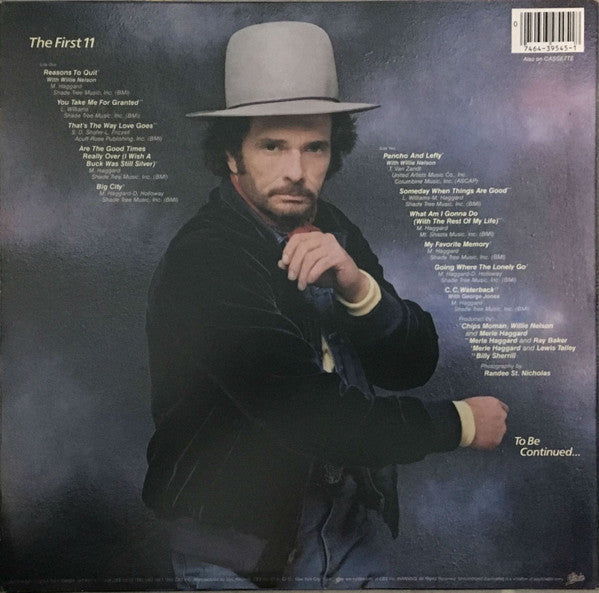 Merle Haggard : His Epic Hits—The First 11—To Be Continued... (LP, Comp, Car)