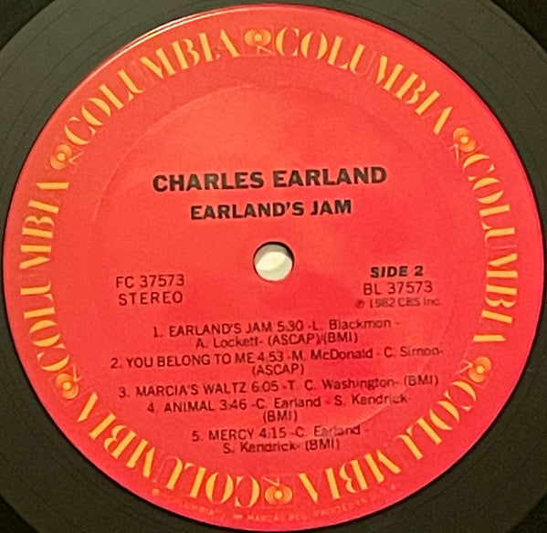 Charles Earland : Earland’s Jam (LP, Album, Ter)