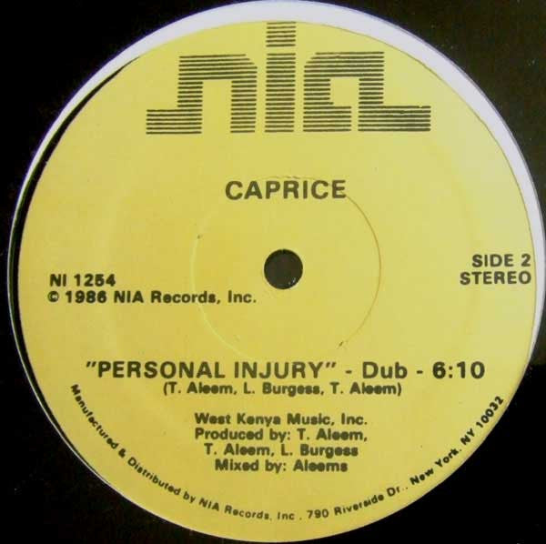 Caprice : Personal Injury (12")