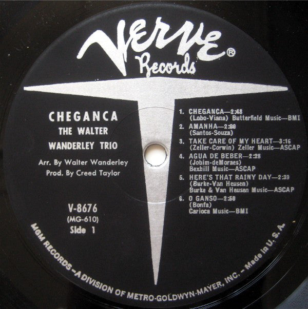 The Walter Wanderley Trio* : Cheganca (LP, Album, Mono, Gat)