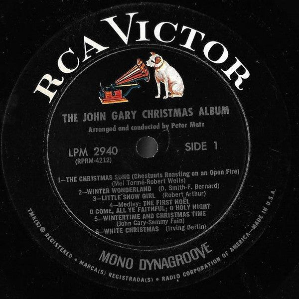 John Gary : The John Gary Christmas Album (LP, Album, Mono)