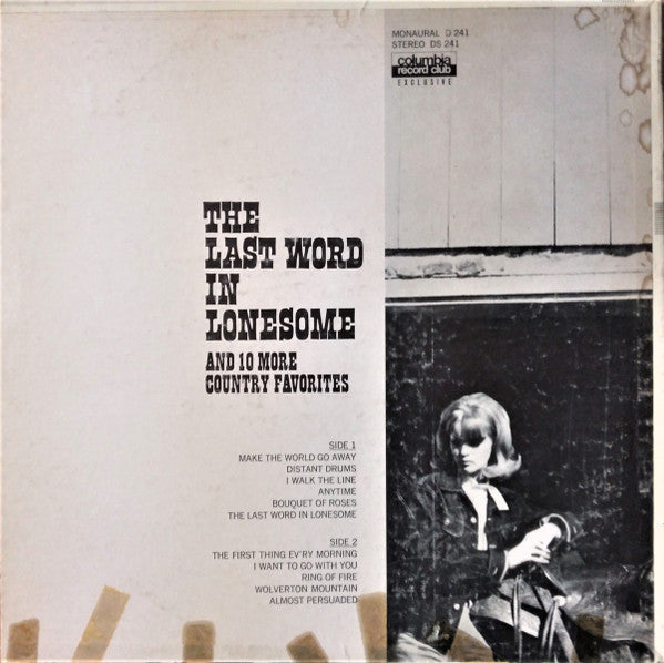 Various : The Last Word In Lonesome And 10 More Country Favorites (LP)