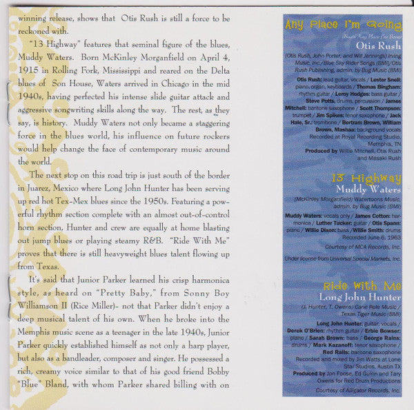 Various : Road Trip Blues (CD, Comp)