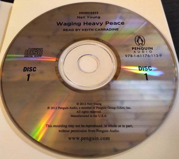 Neil Young Read By Keith Carradine : Waging Heavy Peace (11xCD, Una)