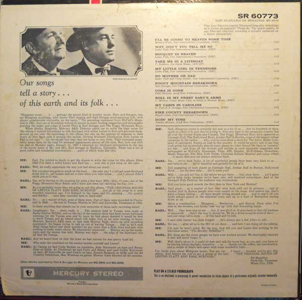 Flatt & Scruggs : The Original Sound (LP, Ele)