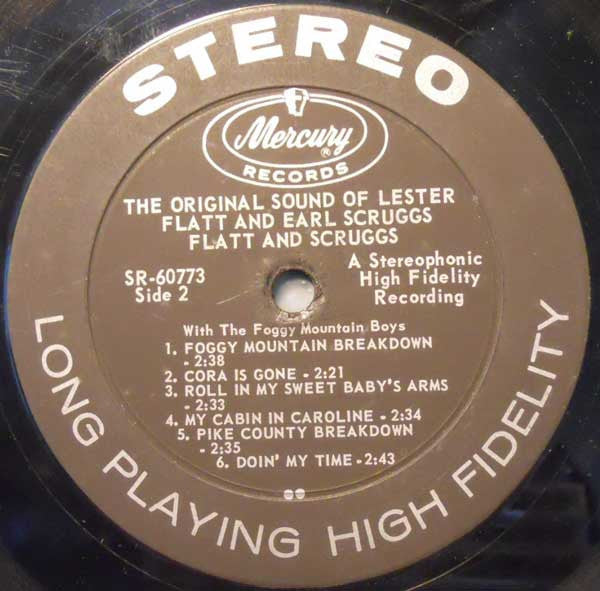 Flatt & Scruggs : The Original Sound (LP, Ele)