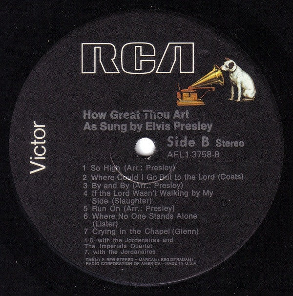 Elvis Presley : How Great Thou Art (LP, Album, RE)