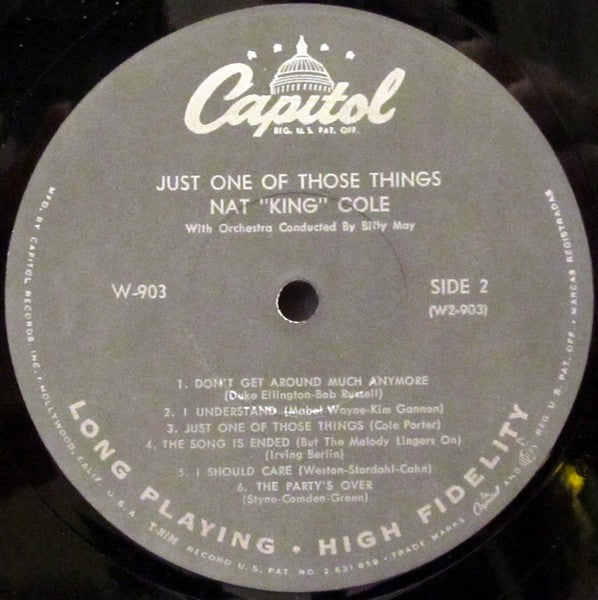 Nat "King" Cole* : Just One Of Those Things (LP, Album, Mono, Gre)