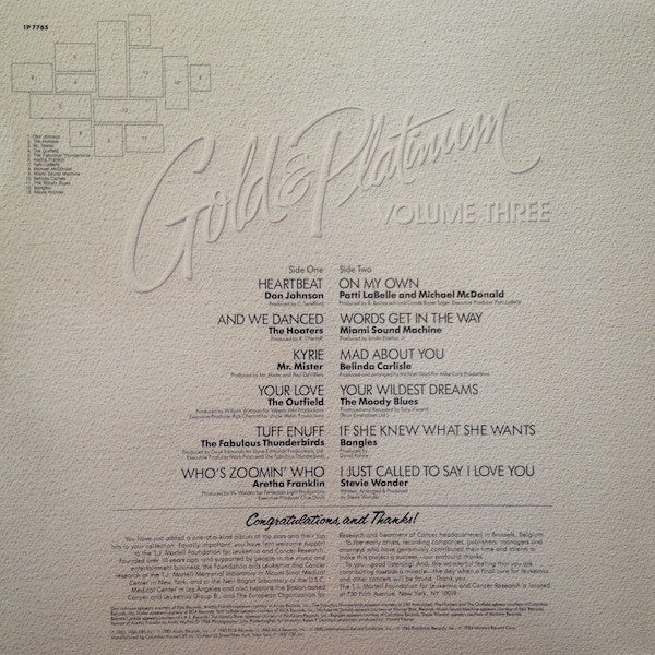 Various : Gold & Platinum Volume Three (LP, Comp, Club)