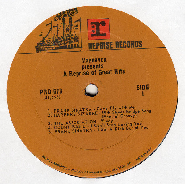 Various : Magnavox Presents... A Reprise Of Great Hits (LP, Comp, Ltd, Ter)