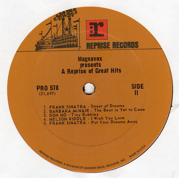 Various : Magnavox Presents... A Reprise Of Great Hits (LP, Comp, Ltd, Ter)