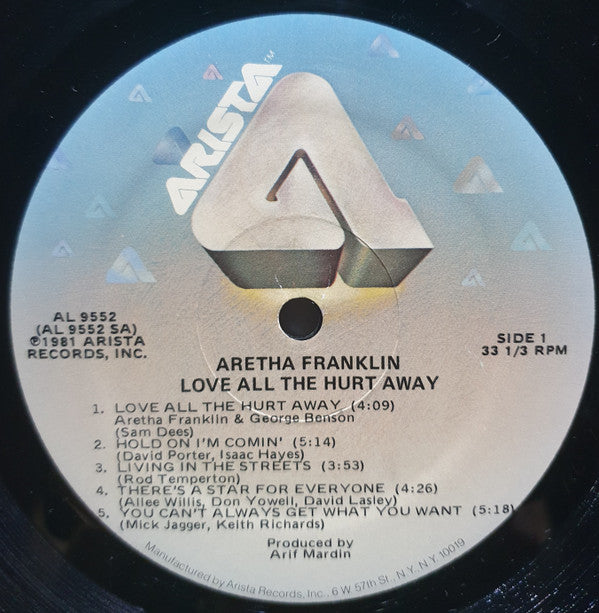 Aretha Franklin : Love All The Hurt Away (LP, Album, Mon)