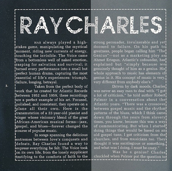 Ray Charles : The Best Of Ray Charles: The Atlantic Years (CD, Comp)