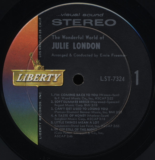 Julie London : The Wonderful World Of Julie London (LP, Album, Ind)