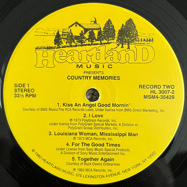 Various : Country Memories (4xLP, Comp)