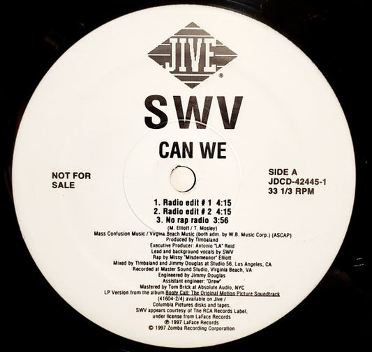 SWV : Can We (12", Promo)