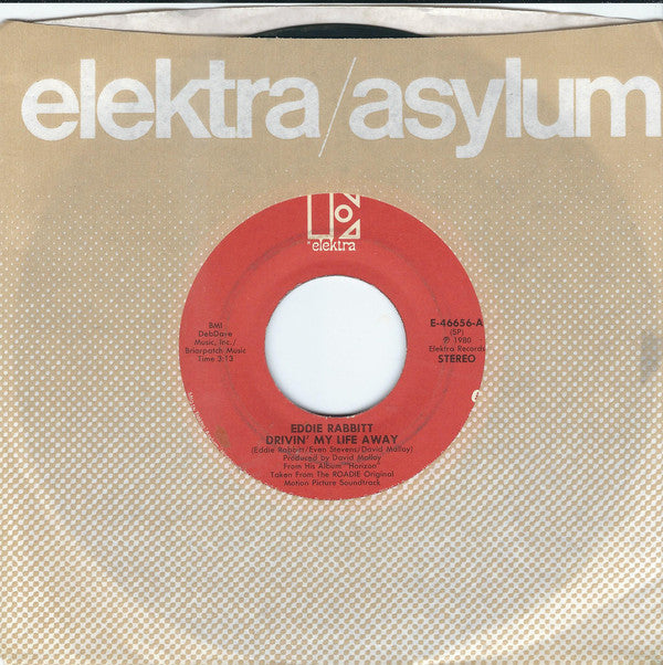 Eddie Rabbitt : Drivin' My Life Away (7", Single, Spe)