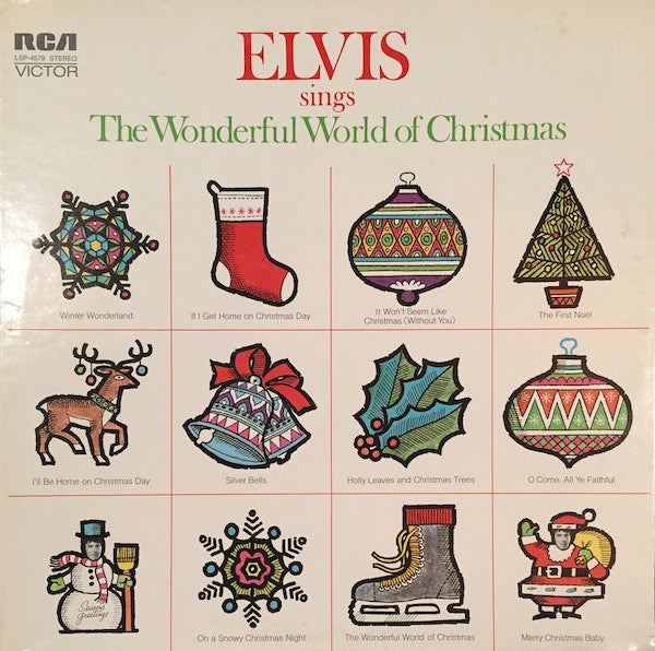 Elvis Presley : Elvis Sings The Wonderful World Of Christmas (LP, Album, Ora)
