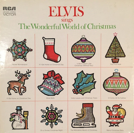 Elvis Presley : Elvis Sings The Wonderful World Of Christmas (LP, Album, Ora)