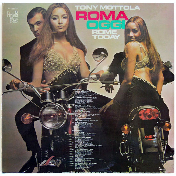 Tony Mottola : Roma Oggi = Rome Today (LP, Album, San)