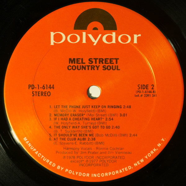 Mel Street : Country Soul (LP, Album)