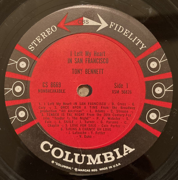 Tony Bennett : I Left My Heart In San Francisco (LP, Album, Ter)