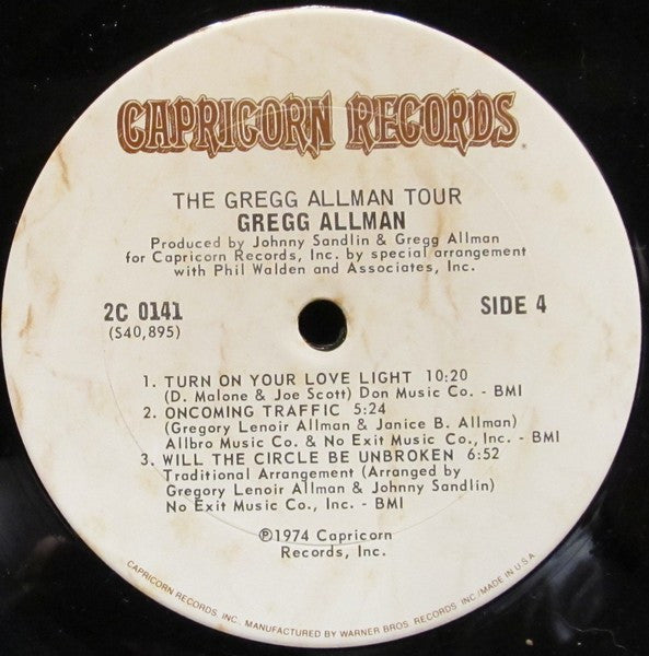 Gregg Allman With Cowboy (6) / Boyer* & Talton* : The Gregg Allman Tour  (2xLP, Album, San)