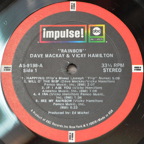 Dave Mackay & Vicky Hamilton : Rainbow (LP, Album, Gat)
