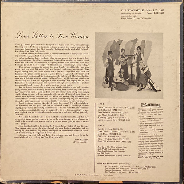 The Womenfolk : The Womenfolk (LP, Album, Hol)