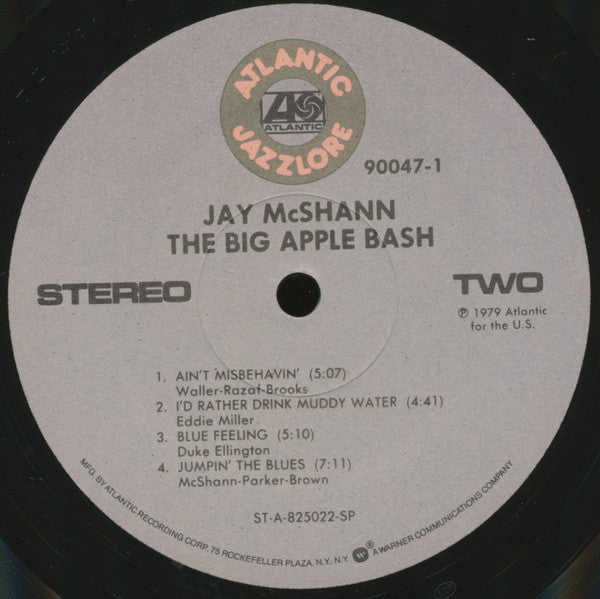 Jay McShann : The Big Apple Bash (LP, Album, RE)