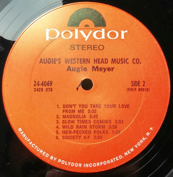 Augie Meyer* : Augie's Western Head Music Co. (LP, Album)