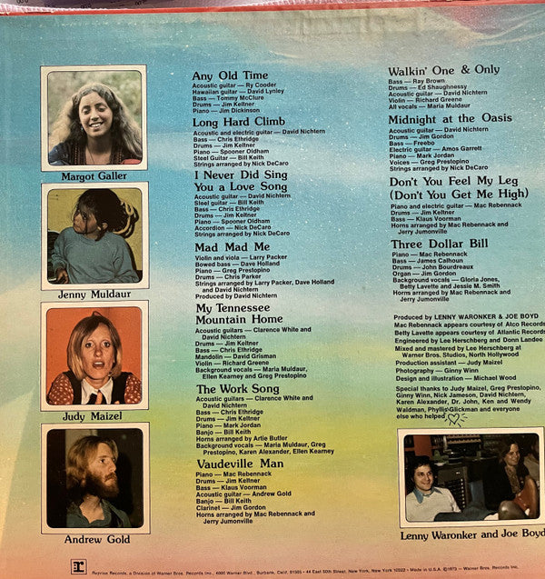 Maria Muldaur : Maria Muldaur (LP, Album, Ter)