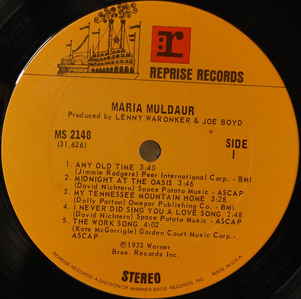 Maria Muldaur : Maria Muldaur (LP, Album, Ter)