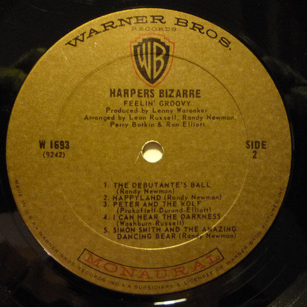 Harpers Bizarre : Feelin' Groovy (LP, Album, Mono, Pit)