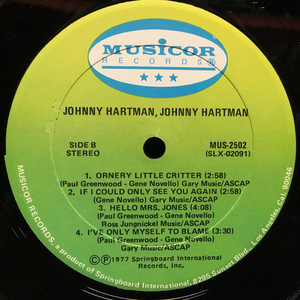 Johnny Hartman : Johnny Hartman, Johnny Hartman (LP, Album)