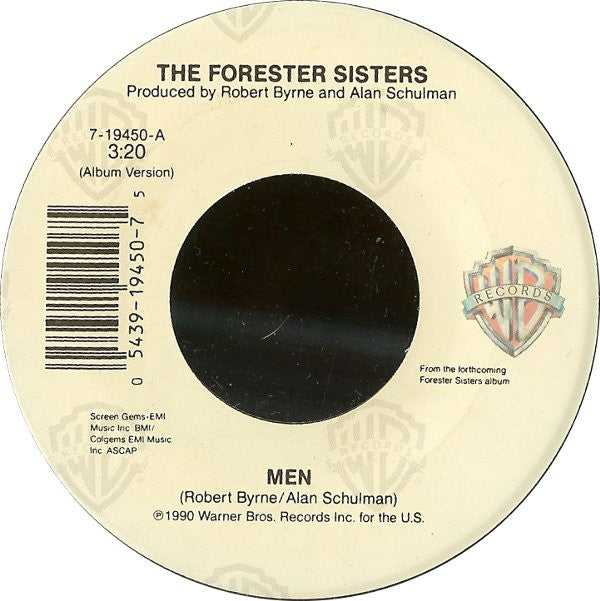 The Forester Sisters : Men (7", Single)