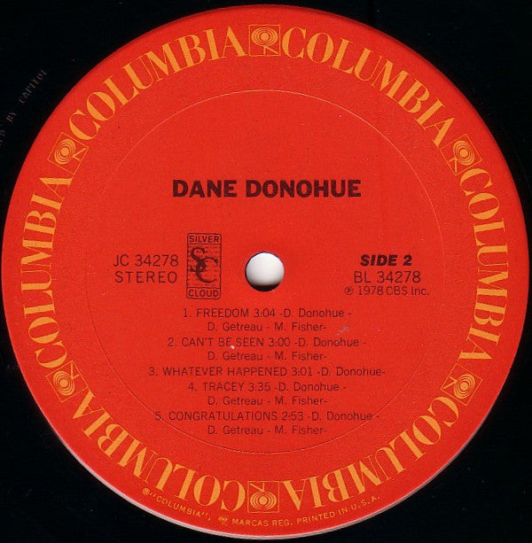 Dane Donohue : Dane Donohue (LP, Album)
