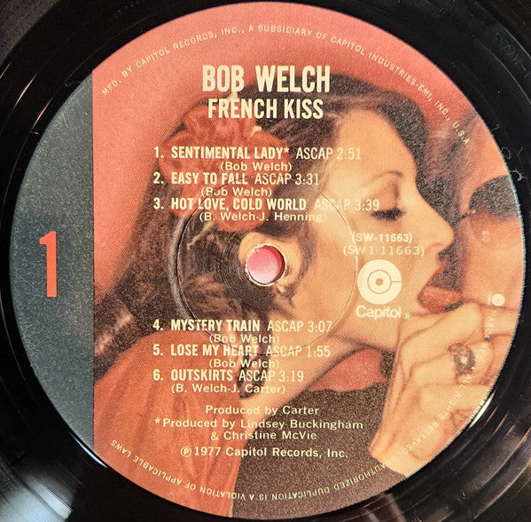 Bob Welch : French Kiss (LP, Album, Win)