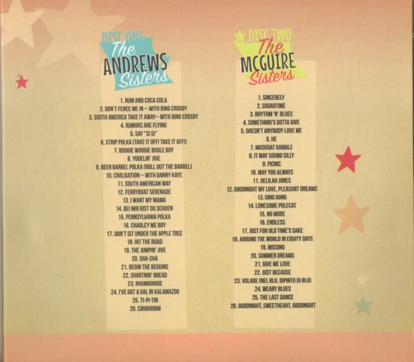 The Andrews Sisters, McGuire Sisters, The Fontane Sisters, The Beverley Sisters : Four By Four The Original Girl Groups (4xCD, Comp)