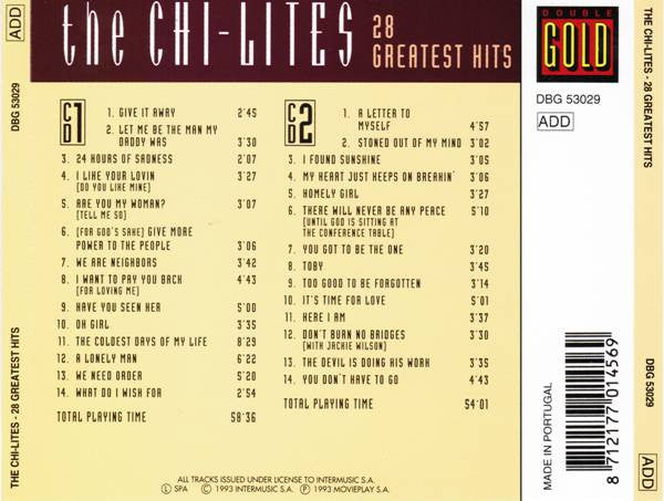 The Chi-Lites : 28 Greatest Hits (2xCD, Comp)