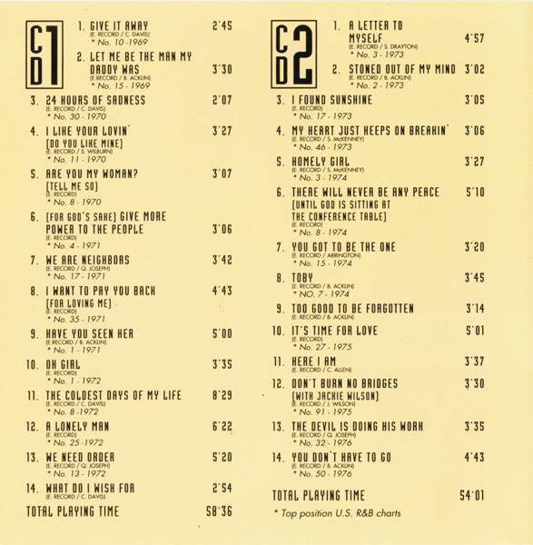 The Chi-Lites : 28 Greatest Hits (2xCD, Comp)