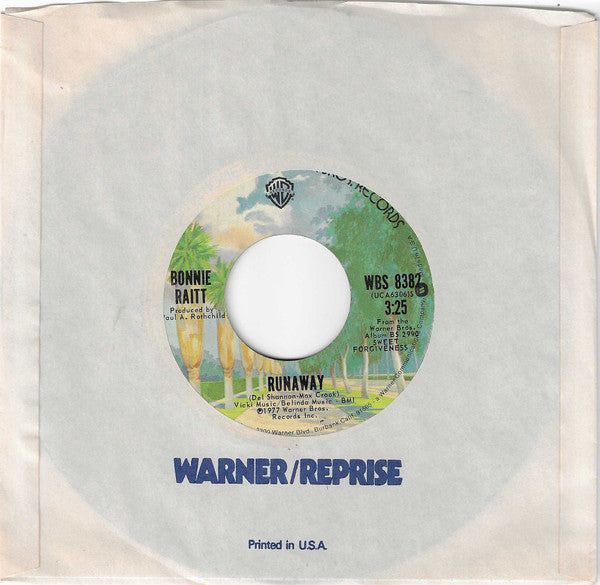Bonnie Raitt : Runaway / Louise (7", Styrene, Ter)