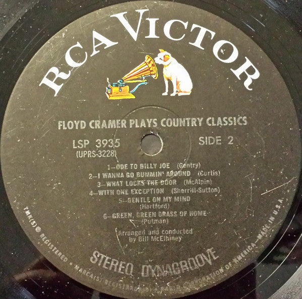 Floyd Cramer : Plays Country Classics (LP, Album, Ind)