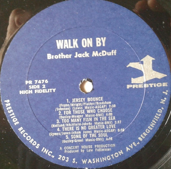 Brother Jack McDuff : Walk On By (LP, Album, Mono)